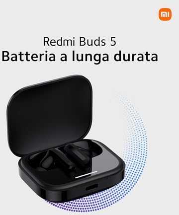 Redmi Buds 5 belaidės ausinės, Juodos