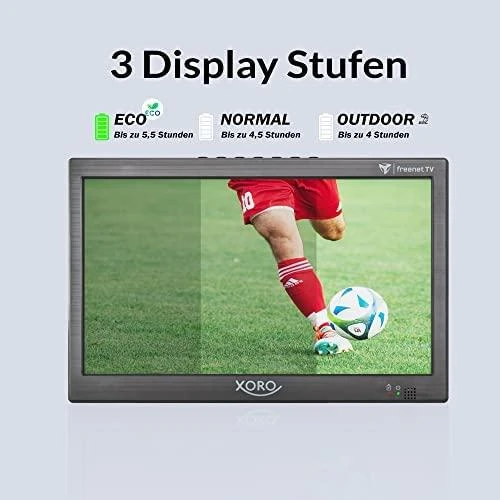 Automagnetola „Xoro PTL 1050 V2“, 10,1 colio (25,6 cm) DVB-T2 mini televizorius / „Freenet“