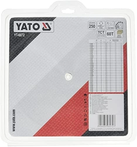YATO WIDI diskinis pjūklas 250x30 mm 60 dantukų 6072