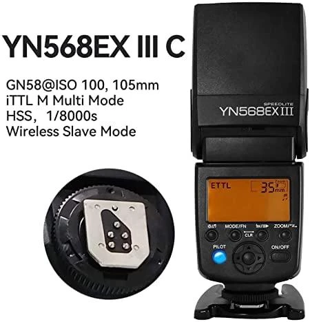 Blykstė Yongnuo YN568EX III, skirta Canon