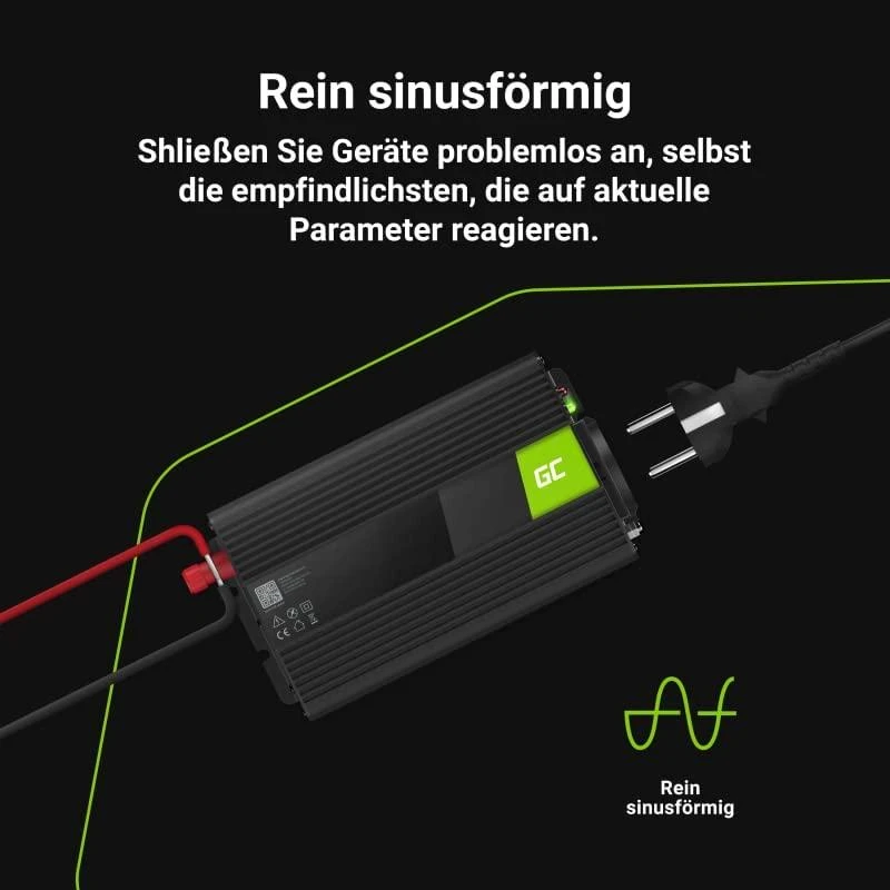 Green Cell Žalias Cell Inverteris 12V/220V 2000W/4000W Modifikuota sinusinė išėjimo įtampa Žalias Cell