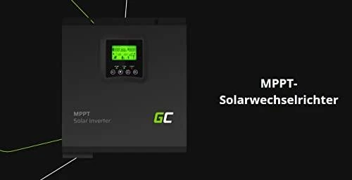 Green Cell Žalias Cell MPPT saulės energijos inverteris 24VDC 230VAC 3000VA / 3000W gryna sinusinė įtampa