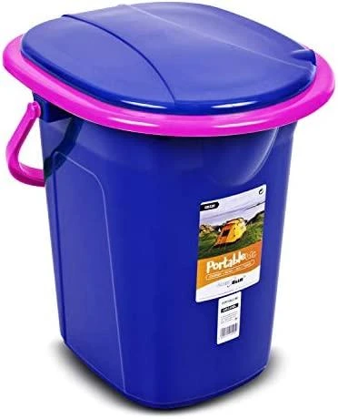 GreenBlue GB320 nešiojamas kempingo tualeto tualeto kibiras, 19 l talpos, su rankena