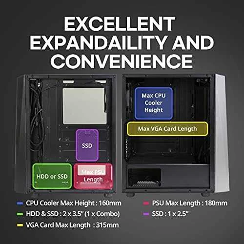 Zalman S4 Plus „Midi Tower“ Juoda
