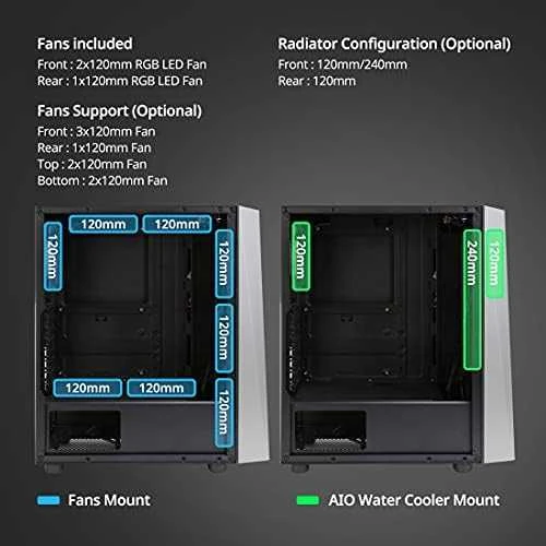 Zalman S4 Plus „Midi Tower“ Juoda