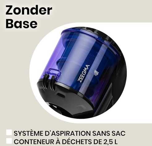 Dulkių siurblys ZEEGMA ZONDER BASE