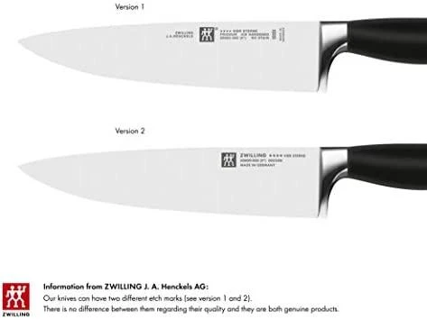 Zwilling Four Star 7 peilių rinkinys su bloku, pilkos spalvos