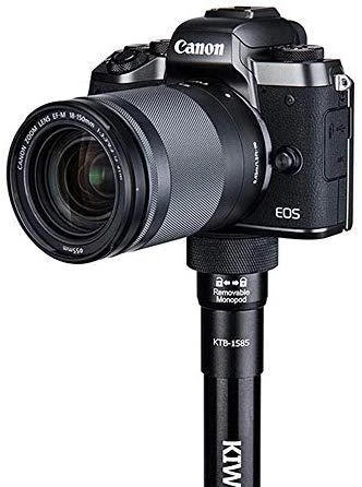 Kiwifotos adapteris su monopodu ir fotoaparatu
