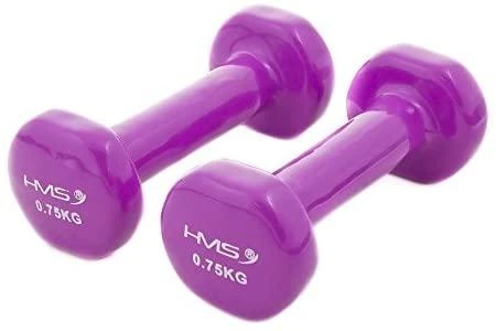 Aerobikos viniliniai hanteliai HMS 2 x 0,75 kg
