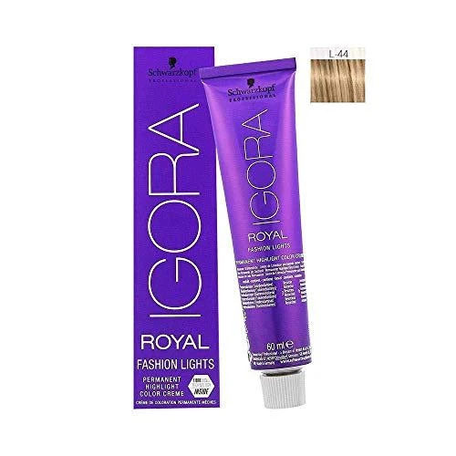 Schwarzkopf Igora Royal L-44 dažų tūbelė ir dėžutė
