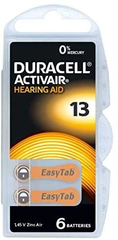 DURACELL DA13 N6 Elementai klausos ap.