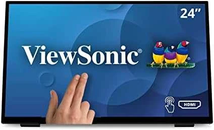 Monitorius ViewSonic TD2465 / 24" / Touch / Panel VA / 1920x1080 / 16:9 / 60Hz / Matinis / 7 ms / Garsiakalbiai