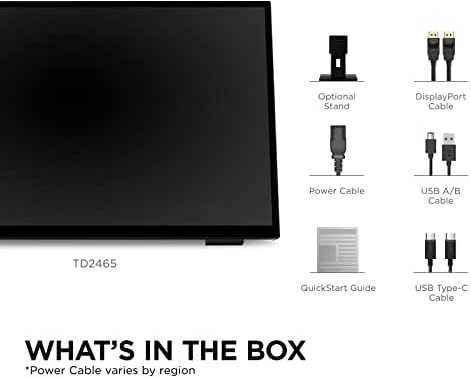 Monitorius ViewSonic TD2465 / 24" / Touch / Panel VA / 1920x1080 / 16:9 / 60Hz / Matinis / 7 ms / Garsiakalbiai