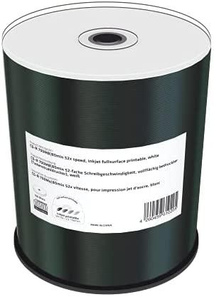 MediaRange CD-R 700MB 100 vnt. „Spindel“ 52x, spausdinamas rašaliniu spausdintuvu