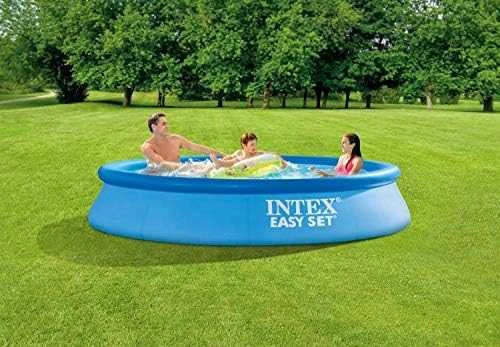 INTEX Easy Set 28118GN pripučiamas sodo baseinas su 12 V pompa, 305 × 61 cm