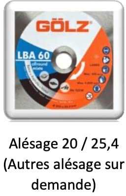 Deimantinis diskas GOLZ LCA 65 Ø400x25,4mm