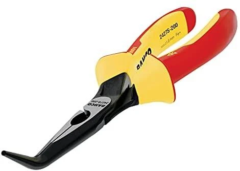 1000V Prailgintos lenktos replės 160mm, kampas 45°, Bahco