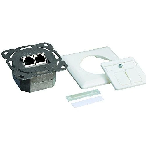 LOGILINK NP0039A LOGILINK - montuojamas į lizdą / įleidžiamas CAT6 ekranuotas 2xRJ45