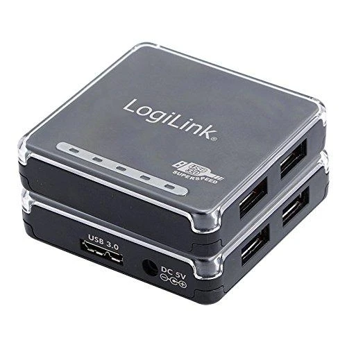 LogiLink USB 3.0 šakotuvas su papildomomis jungtimis