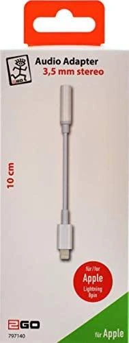 2GO Lightning į 3,5 mm audio adapteris pakuotėje