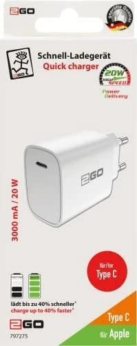 Įkroviklis Triton 2GO Power Delivery 1 USB-C 20 W (797275)
