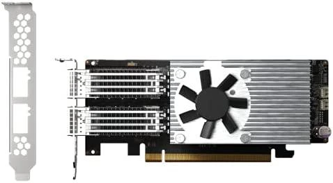 Kontroler Triton QNAP QXG-100G2SF-E810 karta jungiama į tinklą Wewnętrzny Włókno 100000 Mbit/s