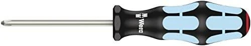Wera 3334/3350/3355/6 nerūdijančio plieno atsuktuvų rinkinys 6vnt PH+PZ+SL, su stovu