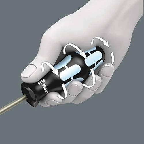 Wera 3334/3350/3355/6 nerūdijančio plieno atsuktuvų rinkinys 6vnt PH+PZ+SL, su stovu