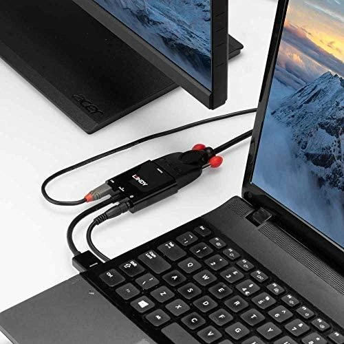 Garso Adapteris - LINDY HDMI į VGA ir Garso Keitiklis, 1920x1200@60Hz