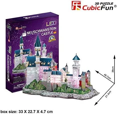 Dėlionė Dante CubicFun 3D galvosūkis Noišvanšteino pilis