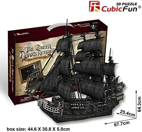 CUBICFUN 3D dėlionė Piratų laivas „Karalienė Ana“