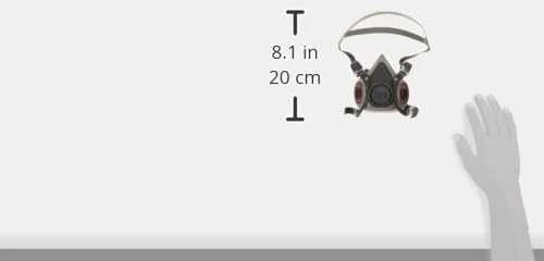 Apsauginė puskaukė 3M 6300 be filtrų, dydis L