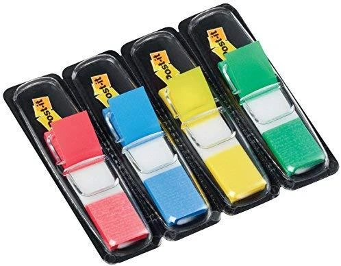 3M Lipnūs žymekliai Post-it, keičiami, 11,9 x 43,1 mm, 4 spalvos