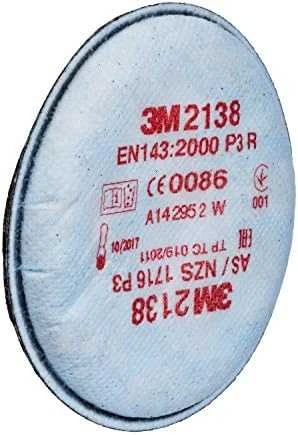 3M 2138 respiratorius su techniniais įrašais