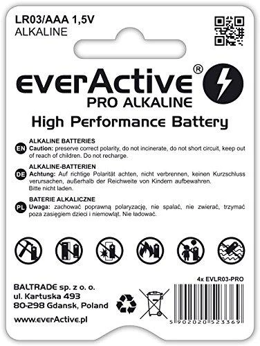 Baterijos - Everactive Pro 4lr61 4p Pilkos