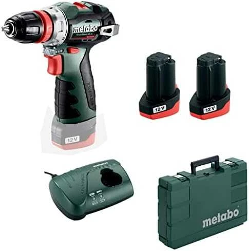 Aku.suktuvas/gręžtuvas PowerMaxx BS BL Q / 2x2,0Ah, Metabo
