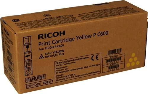 Ricoh P C600 (408317) Lazerinė kasetė, Geltona