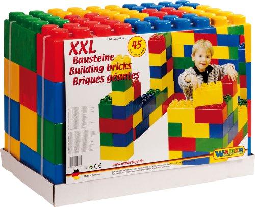Wader Mega rinkinys milžiniškų kaladėlių XXL 45 elementai 1+