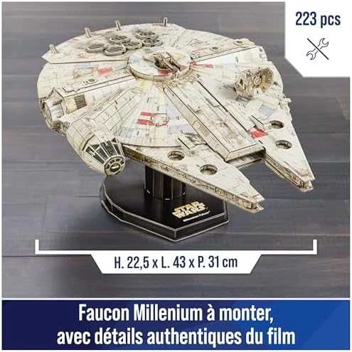 Spin Master STAR WARS 4D dėlionė „Žvaigždžių karai: Millennium Falcon“