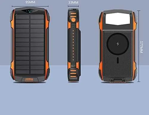 4Smarts Solar Power Bank Rugged TitanPack UltiMag 20000mAh juodas (juodas)