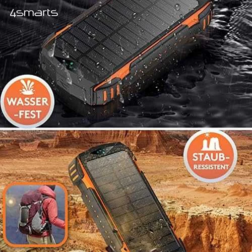 4Smarts Solar Power Bank Rugged TitanPack UltiMag 20000mAh juodas (juodas)