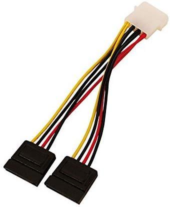 Maitinimo laidas 4World Molex-2xSata 15c