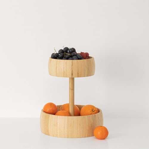 5five Simply Smart Bamboo Vaisių keptuvė, Bambukas, 2 lygiai, Ø 29 cm