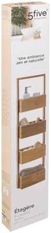 5five Simply Smart Bamboo BAMBOU vonios lentyna, 4 lygiai - 100% bambukas