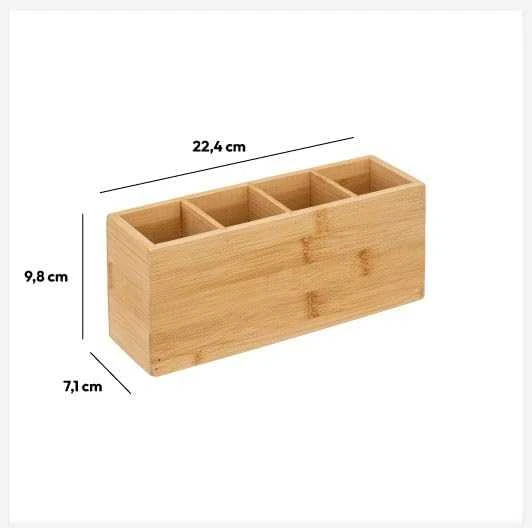 5five Simply Smart Bamboo Bambuko tvarkyklė, 4 skyriai