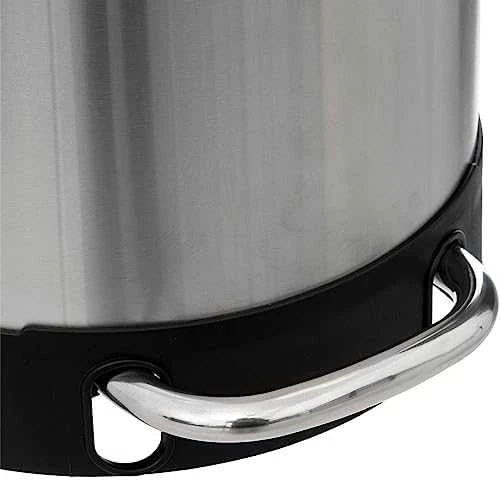 5five Simply Smart Steel Ariane siaura šiukšlių dėžė, nerūdijančio plieno, su pedalu, 30 l
