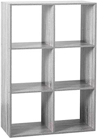 5five Simply Smart Dekoratyvinė lentyna, kvadratinė, pilka, 4 skyriai, 68 cm x 68 cm