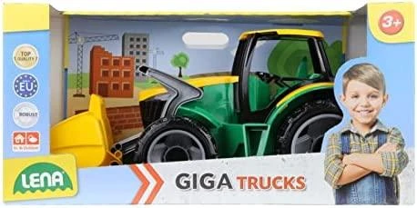 Galingas traktorius LENA Giga Trucks žalias, 62cm