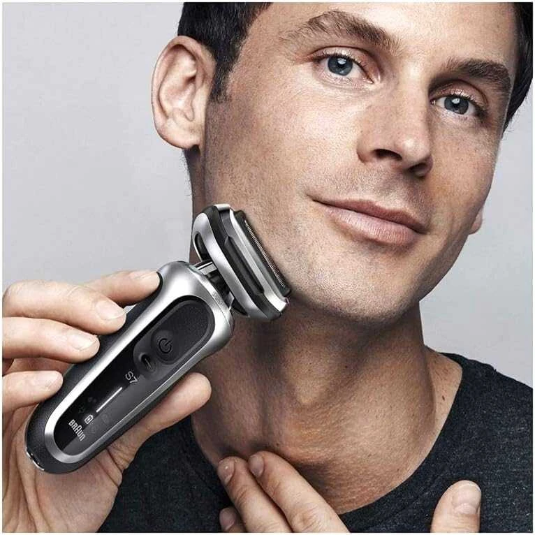 Barzdaskutė Braun | Shaver | 71-S4200cs | Operating time (max) 50 min | Wet & Dry | Sidabrinis/Juodas