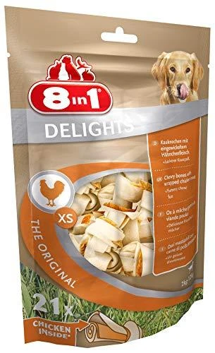8in1 Dental Delights kramtalas šunims XS 21vnt